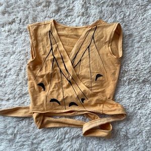 Needlebone wrap top medium